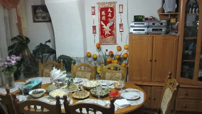Фотография праздничного стола в формате PNG и настраиваемым размером