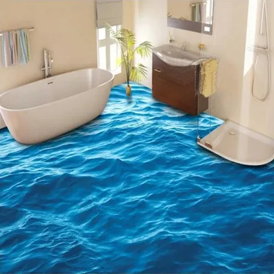 Творческие решения для ванны с наливным полом: фотоподборка