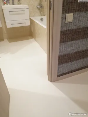 Интерьеры ванных комнат с наливным полом: фотоподборка