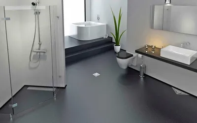 Новое изображение наливного пола в ванной в формате PNG