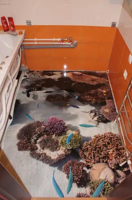 Ванные комнаты с наливным полом: фотографии современных интерьеров