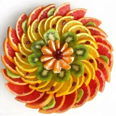 Фотка фруктовой нарезки на праздничный стол: выбор размера и формата