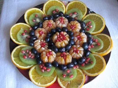 Фото нарезки фруктов на праздничный стол: определитесь с размером и форматом скачивания