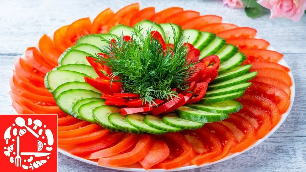 Красивая нарезка на праздничный стол: фруктовая, овощная, сырная, мясная, рыбная, колбасная.