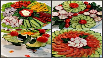 Угощение для ваших гостей: фотография нарезки овощей