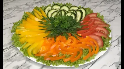 Нарезка овощей на праздничный ужин: фотография скачать