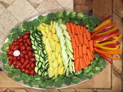 Угощение для ваших гостей: фотография нарезки овощей