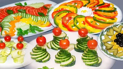 Удивите гостей нарезкой овощей: фото для вдохновения