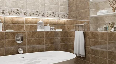25) Интерьерные решения: фотографии настенной плитки для ванной комнаты