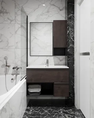 28) Творческий подход к дизайну: фотографии настенной плитки в ванной комнате