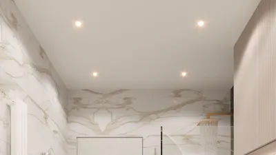 Фото натяжных потолков в ванной: выбор размера и формата изображения