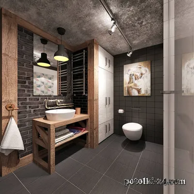 Ванная комната с натяжными потолками: идеи дизайна