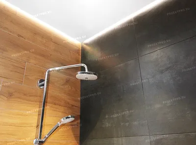 Фото натяжных потолков в ванной комнате в HD качестве