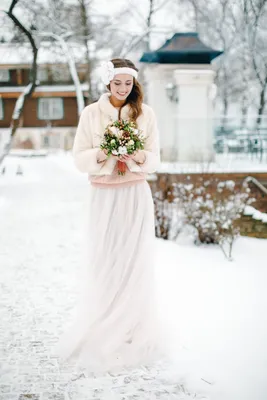 Зимняя невеста: Изысканные фотографии в высоком разрешении