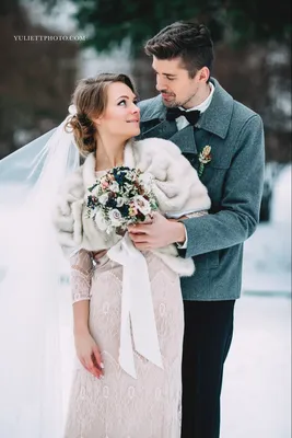 Зимний фотогеничный свадебный портрет: Скачивайте ваши любимые кадры