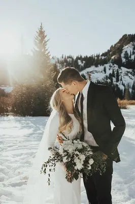 25 Невест зимой: Фотографии высокого качества для загрузки