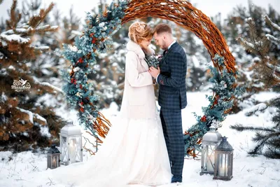 30 Зимних венчальных кадров: Изображения для скачивания
