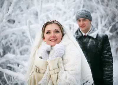 Зимняя свадебная гармония: Фотографии в высоком качестве для загрузки