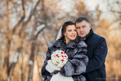 Исключительные моменты зимней свадьбы: Фото в разных форматах
