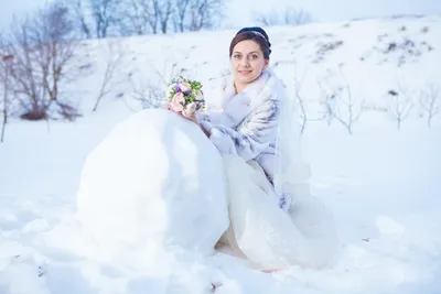 Зимние свадебные кадры: Избранные изображения в различных размерах
