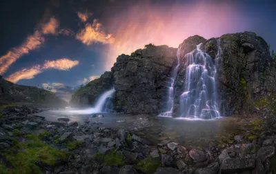 Ниагарский водопад ночью фотографии