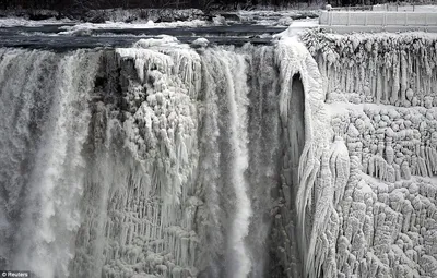 Ниагарский водопад замерз 1911 года  фото