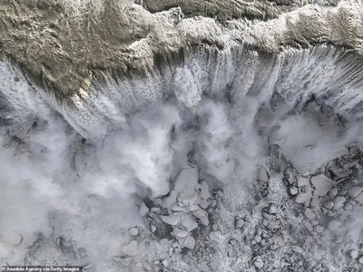 Фотка замерзшего Ниагарского водопада 1911 года в хорошем качестве