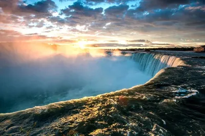 Красивая фотография Ниагарского водопада