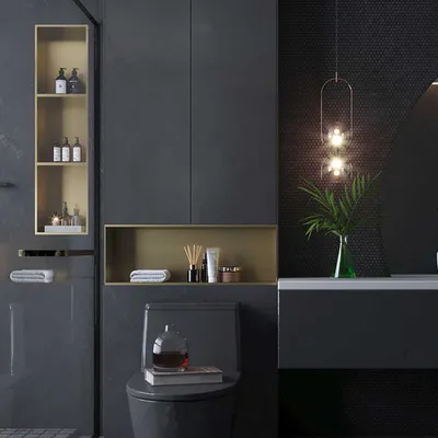 Современные дизайны ниш в ванной комнате