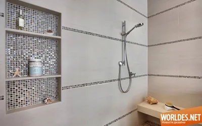 Идеи для оформления ниш в ванной комнате с использованием мозаики