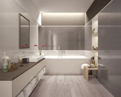 Практичные решения для ниш в ванной комнате с использованием полок