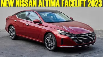 Изображения Nissan Altima 2023 на зимней дороге