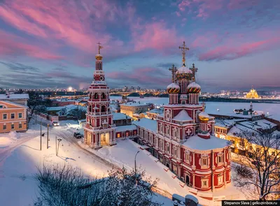 Зимний город в лучах солнца: Фотографии Нижнего Новгорода