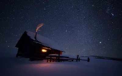 Сквозь звездное мрак: Ночные зимние снимки для всех вкусов