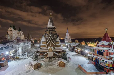 Волшебная Зимняя Ночь: Картинки Московских Площадей