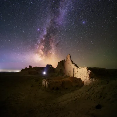 Ночной пейзаж: Звездное небо в HD качестве