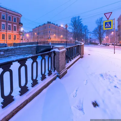 Северная Сказка: Фотографии Зимнего Петербурга Ночью