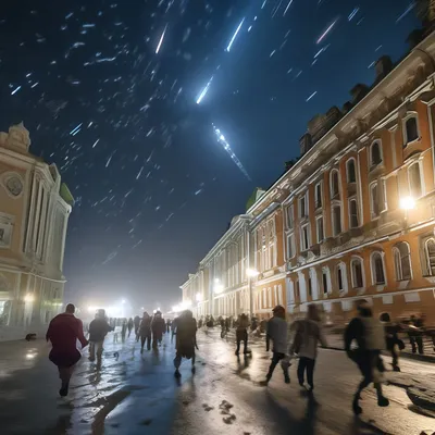 Ледяные Фасады и Отражения: Фото Ночного Петербурга