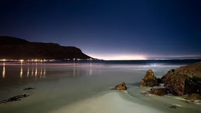 Изображения ночного пляжа в разных разрешениях