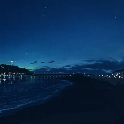 Фотографии, показывающие красоту ночного пляжа