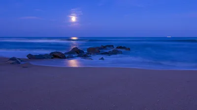 Изображения ночного пляжа для скачивания