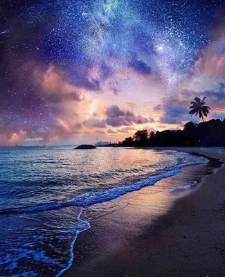 Фотографии, запечатлевшие магию ночного пляжа