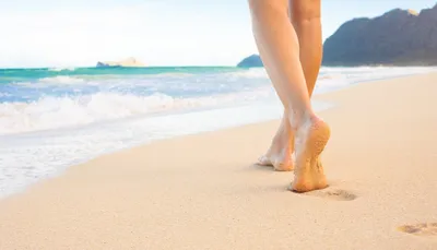 Красивые изображения ног на пляже