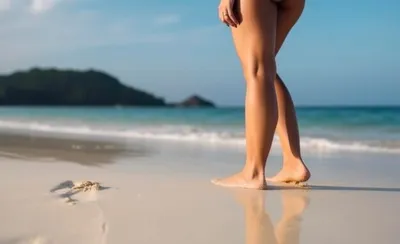 Пляжные моменты: захватывающие фотографии ног