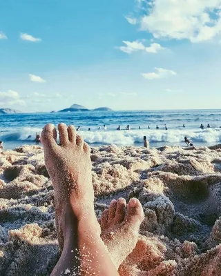 Пляжные ноги: красота и умиротворение природы