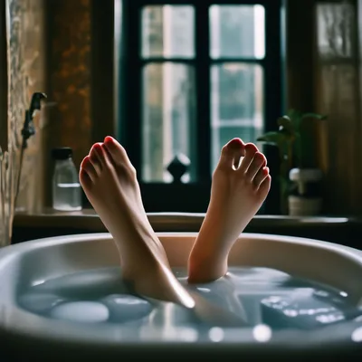 Фото ног в ванной в 4K качестве