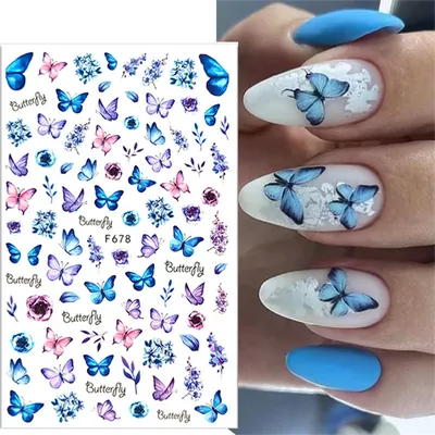 Картинка ногтей бабочек в формате WebP