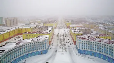 Зимние оттенки города металлургов: Фотографии Норильска