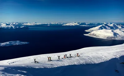 Магия снега: Фото Норвежских фьордов в PNG для загрузки