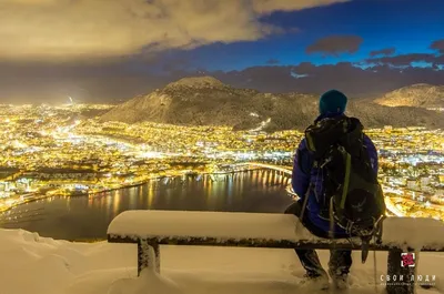 Зимний пейзаж: Норвежские фьорды в формате WebP